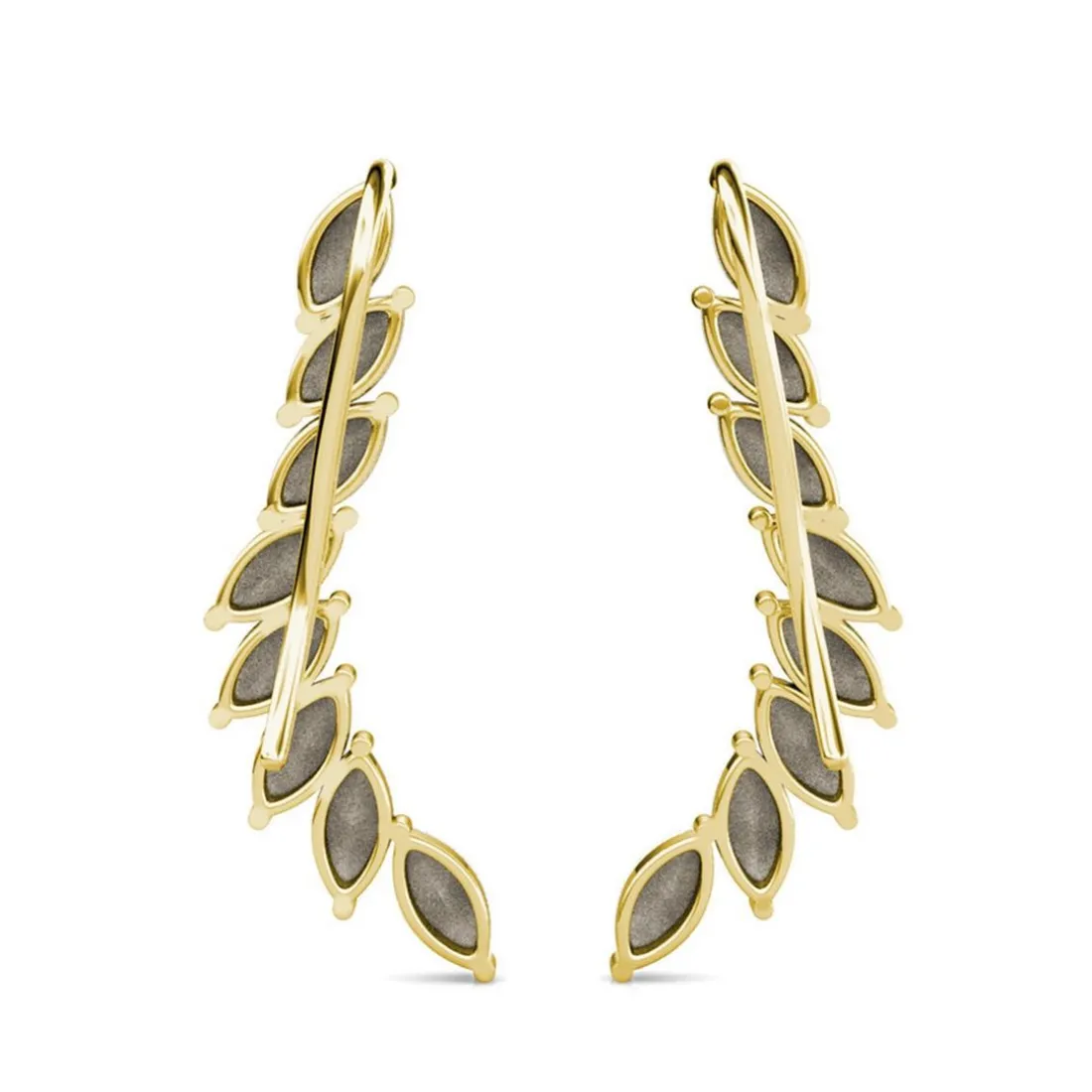 Boucles d’oreilles Femme MYC-Paris - DE0340-G-BK Laiton Doré Noir