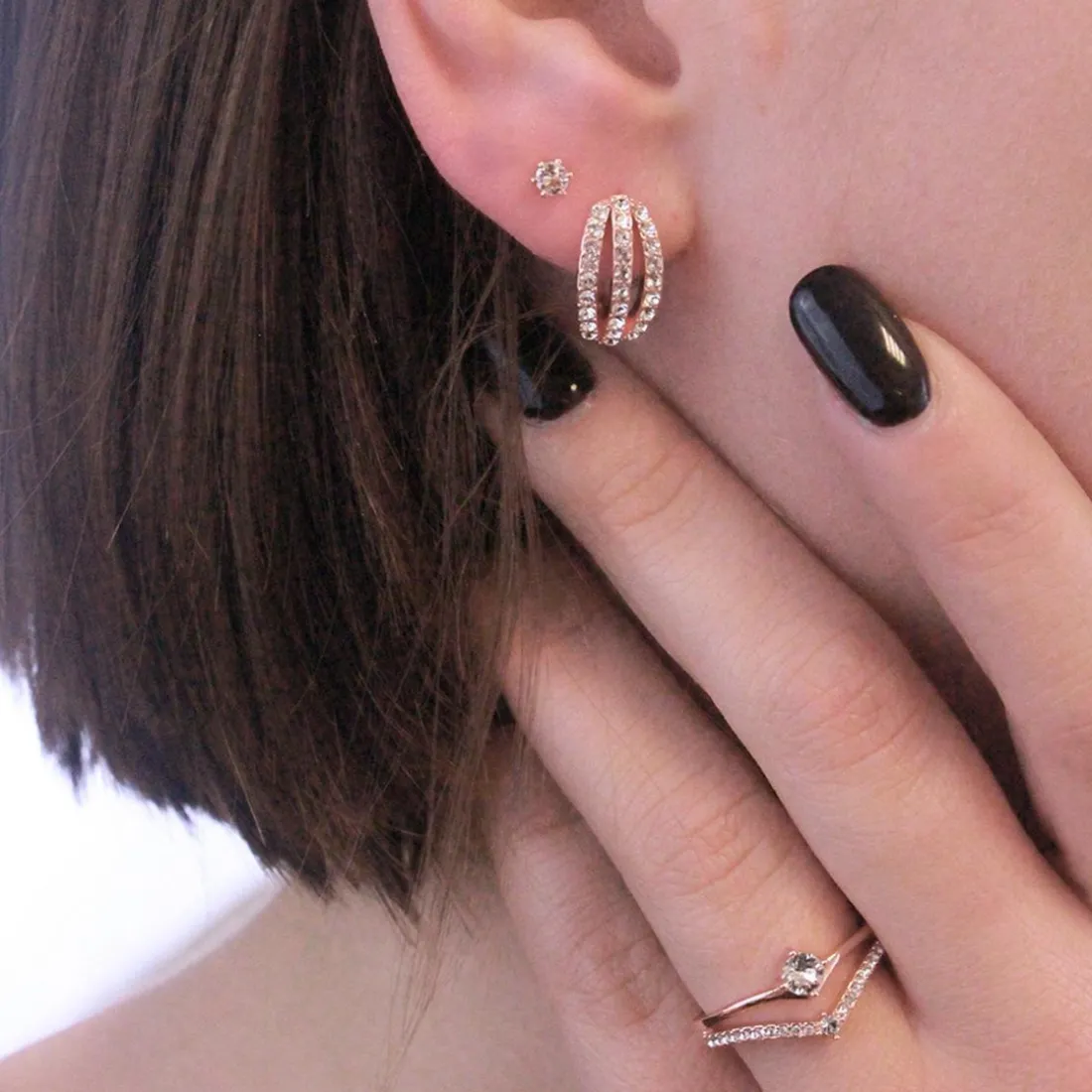 Boucles d’oreilles Femme MYC-Paris - DE0153-RG Laiton Doré rose