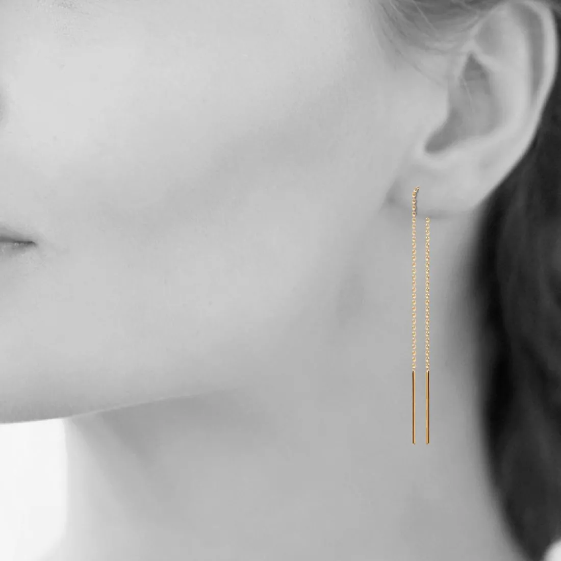 Boucles d'oreilles femme Pendantes - Y53V400 Plaqué Or