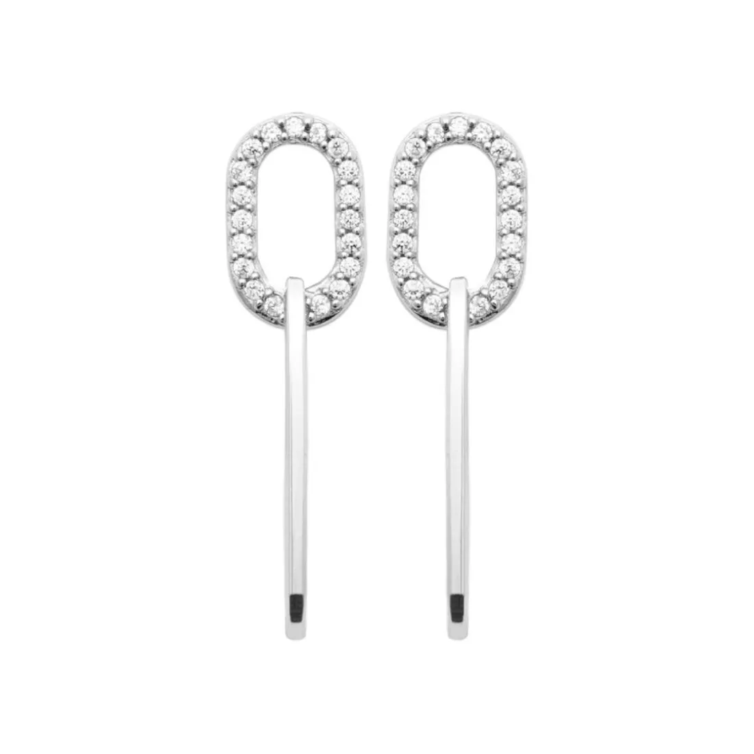 Boucles d'oreilles femme Pendantes argent rhodié Maison de la Bijouterie Z5W4UZ0