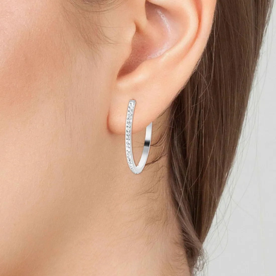 Boucles d'oreilles Femme So Charm - B2103-ARGENT Acier Argent
