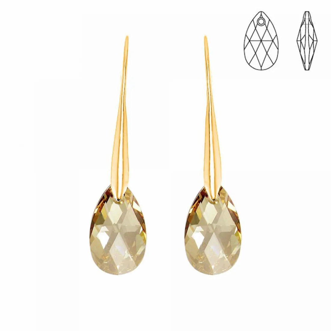 Boucles d'oreilles Femme So Charm - BS010-SE019-GOSH Métal Doré