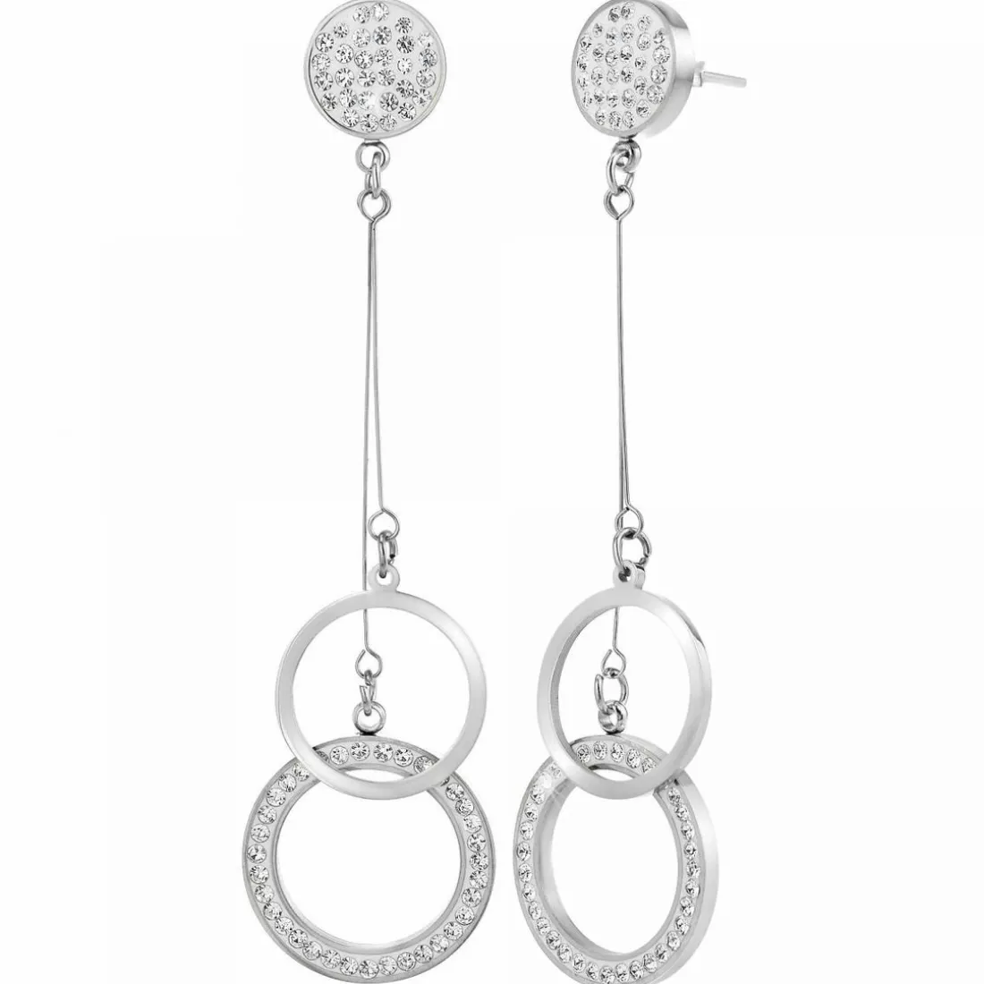 Boucles d'oreilles Femme So Charm - B2747-ARGENT Acier Argent