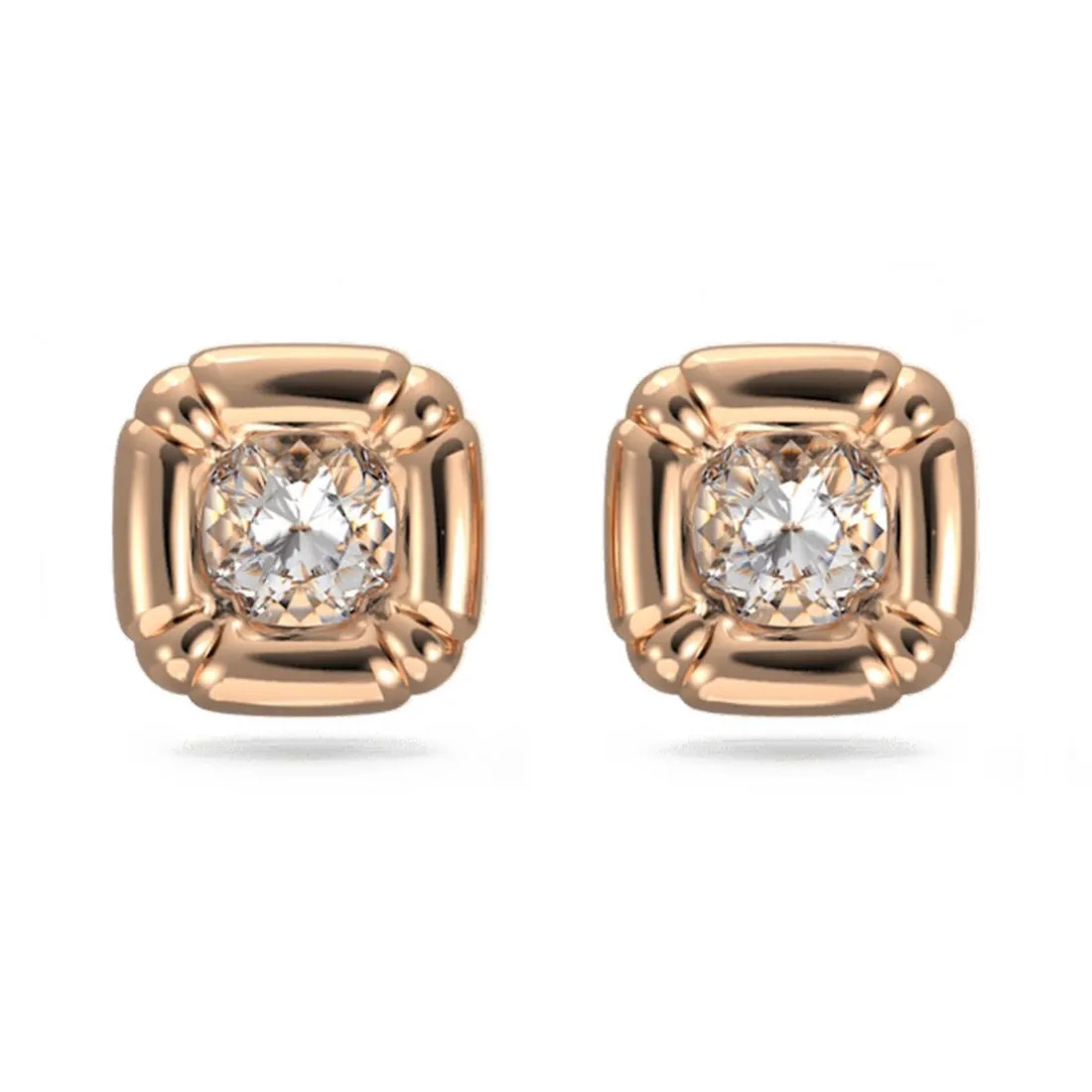 Boucles d’oreilles Femme Swarovski - 5617910 Aluminium Doré rose