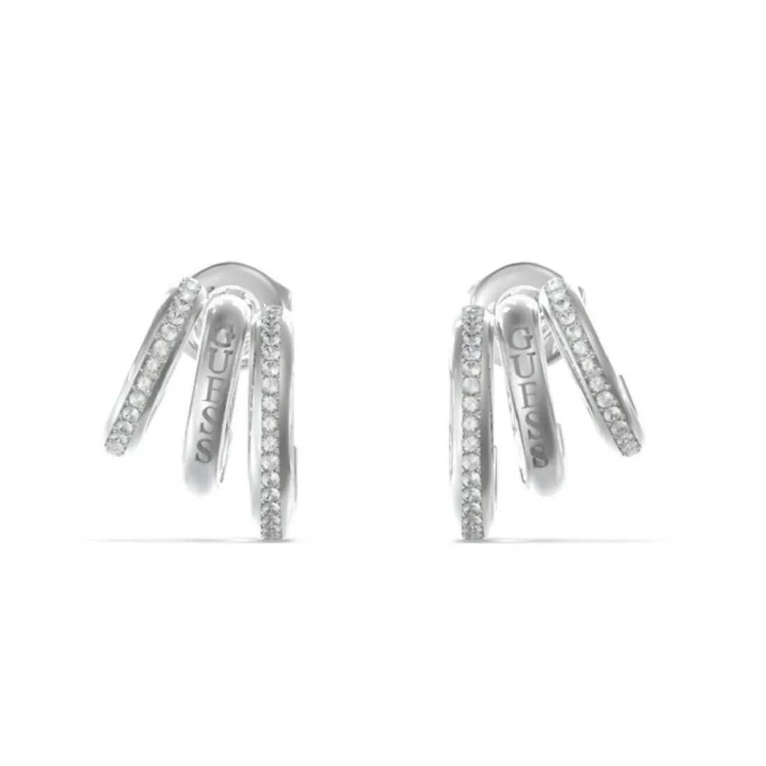 Boucles d'oreilles Guess Bijoux JUBE03302JWRH - Acier Argenté