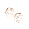 Boucles d'oreilles Les Interchangeables A59172 - Creoles Orbite GM Doré Rose