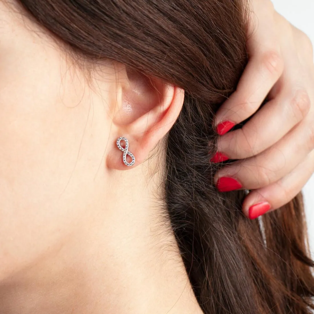 Boucles d'oreilles Lotus Silver Trendy LP1253-4-1 - Boucles d'oreilles Argent Infini Serti