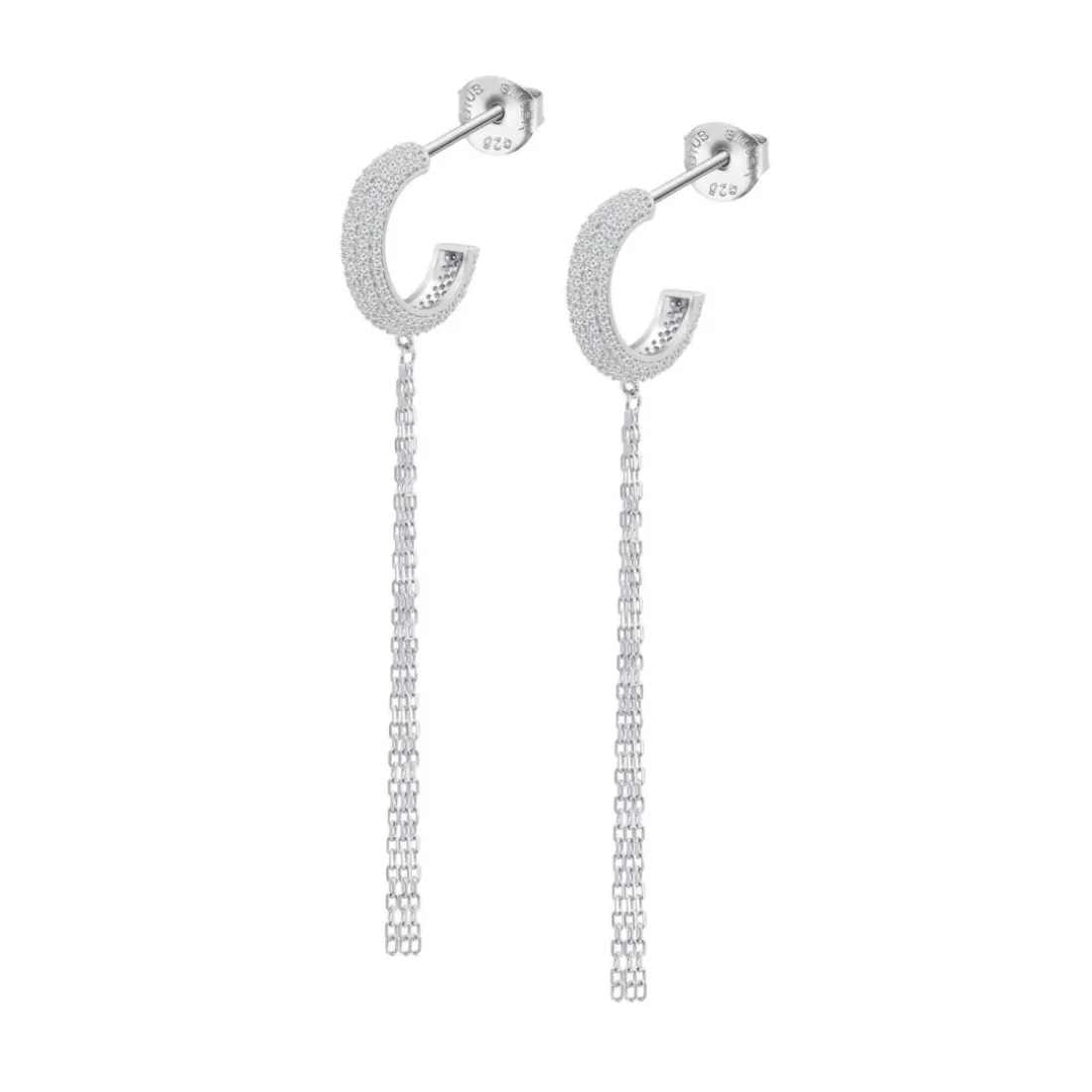 Boucles d'oreilles Lotus Silver Glam - LP3797-4-1
