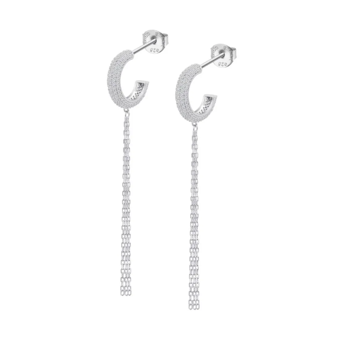 Boucles d'oreilles Lotus Silver Glam - LP3797-4-1
