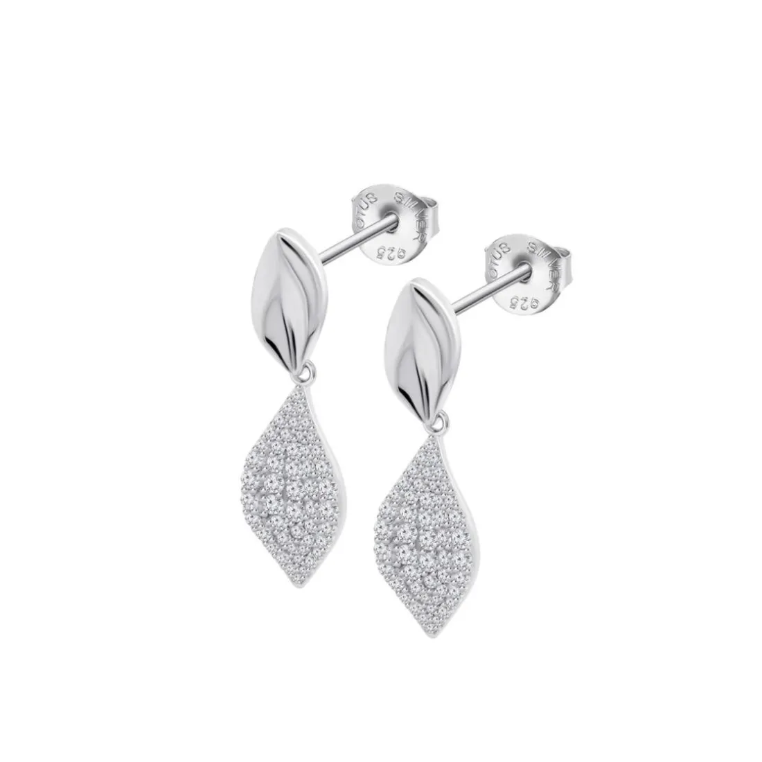 Boucles d'oreilles Lotus Silver Glam - LP3843-4-1