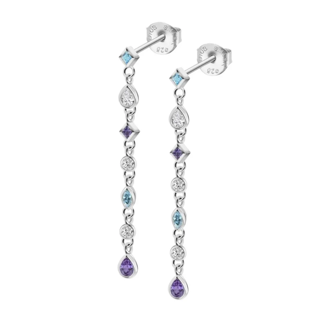 Boucles d'oreilles Lotus Silver Colors - LP3734-4-4