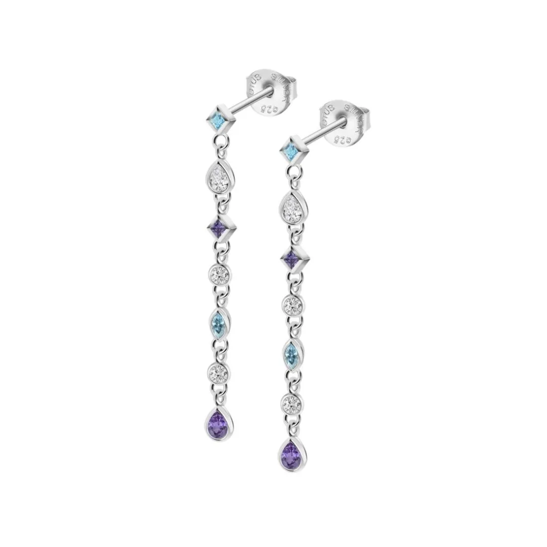 Boucles d'oreilles Lotus Silver Colors - LP3734-4-4