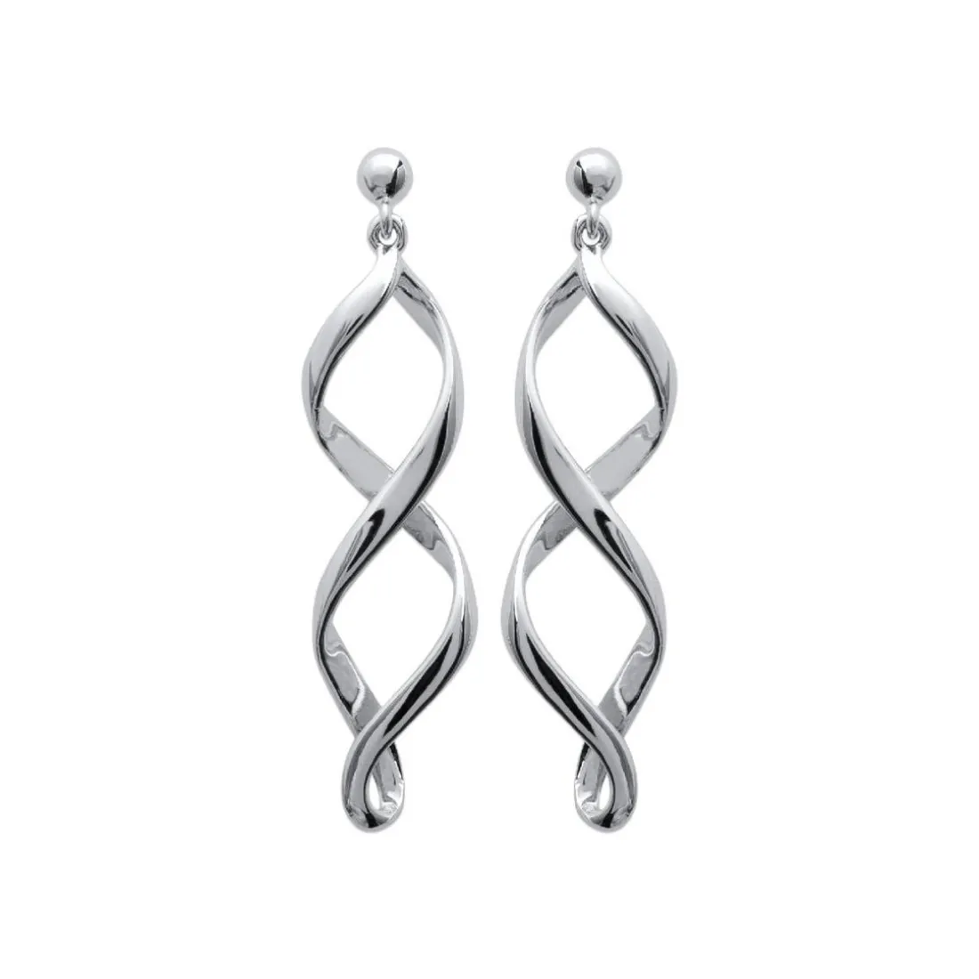 Boucles d'oreilles Pendantes torsadées Argent Maison de la Bijouterie W364U00