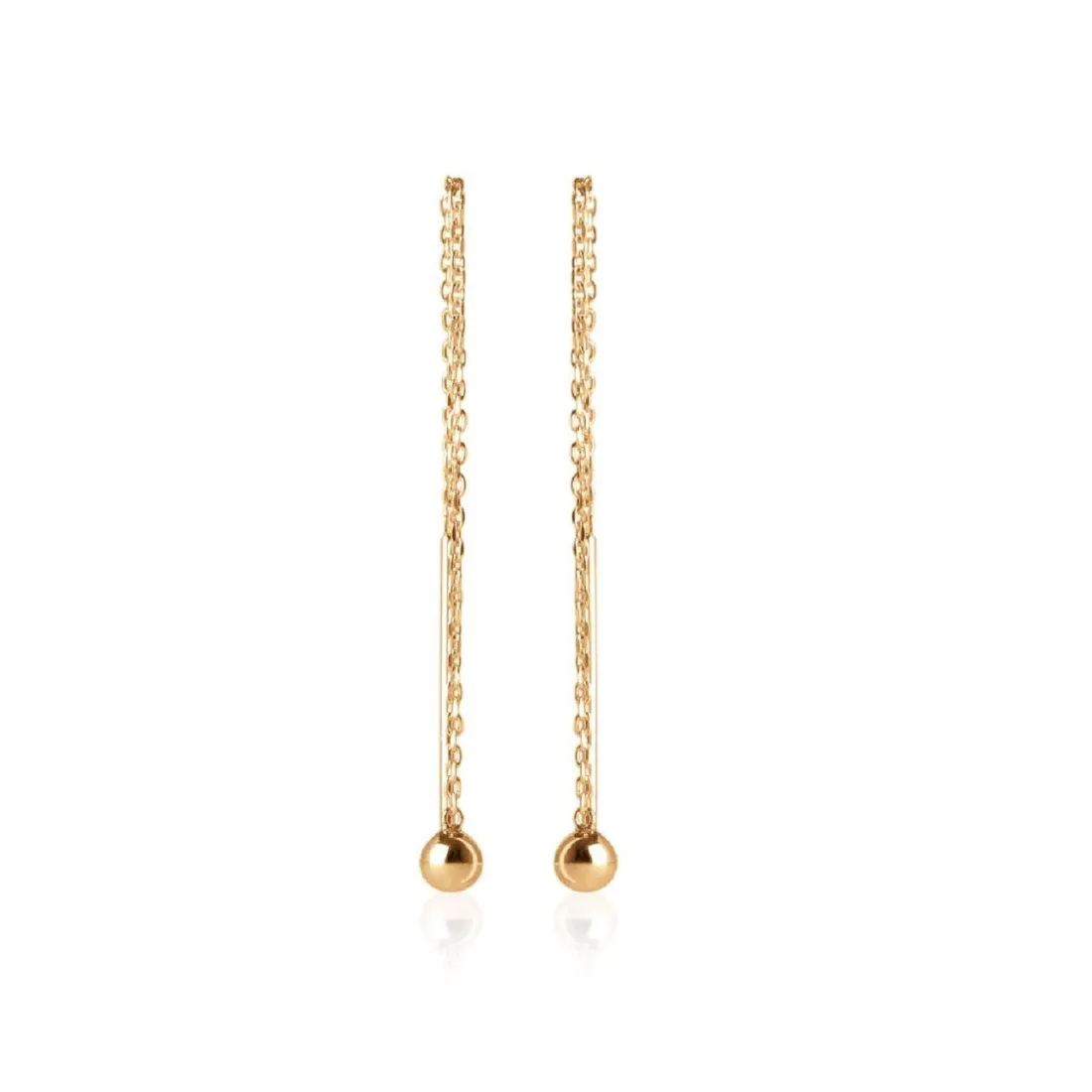 Boucles d'oreilles Pendantes perle plaqué or Maison de la Bijouterie Y5Z3500