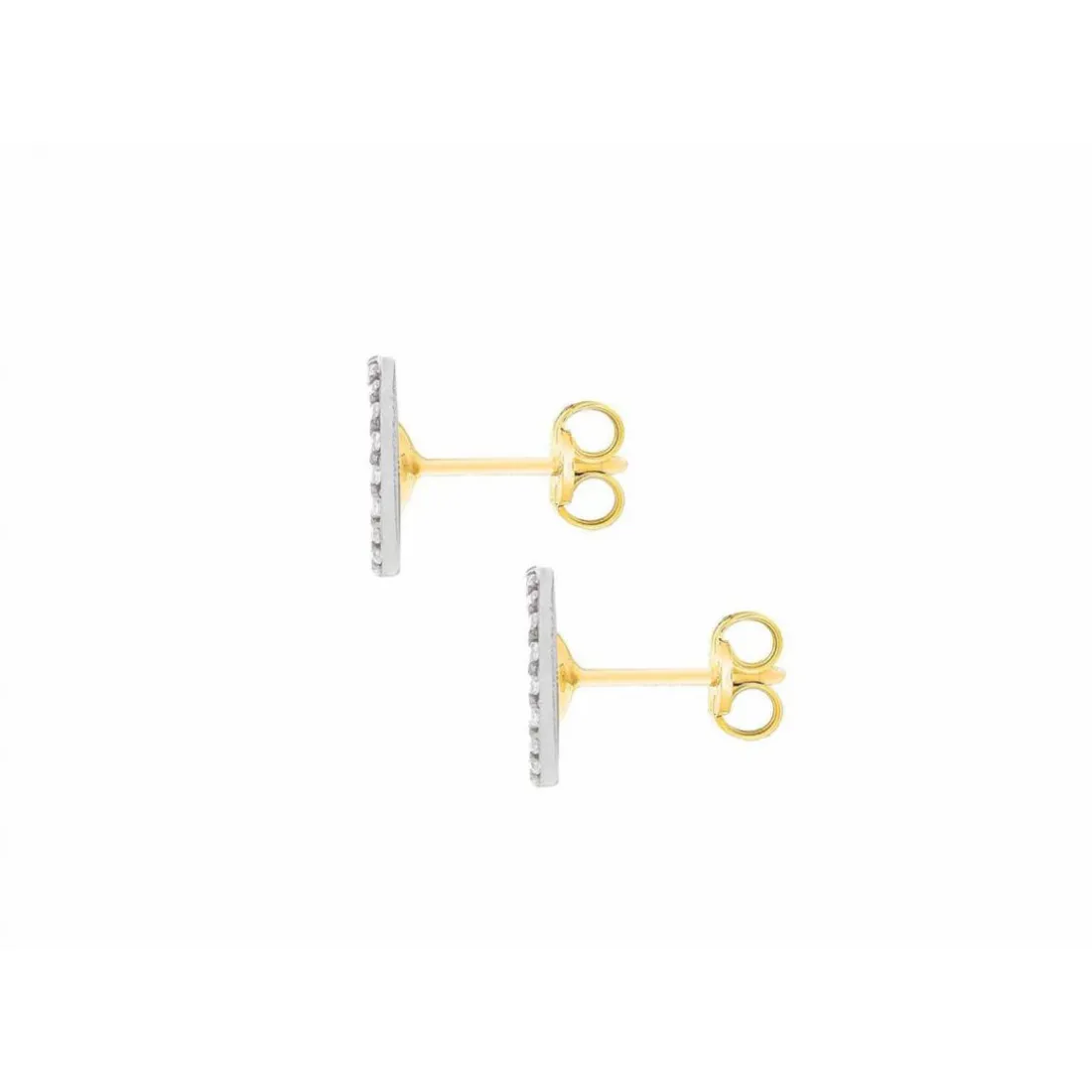 Boucles d'oreilles Stella 2-59-0809 Or Jaune et Or Blanc