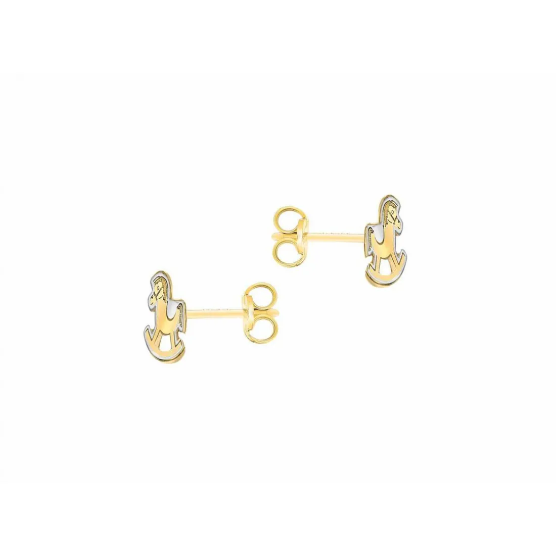 Boucles d'oreilles Stella 2-55-7619 Or Jaune et Blanc