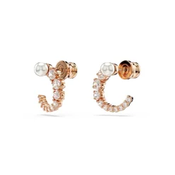 Boucles d'oreilles Swarovski - Matrix Plaqué Or Rose