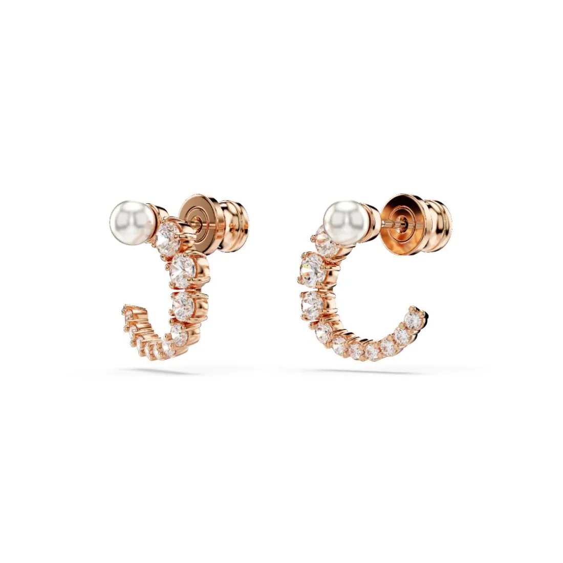 Boucles d'oreilles Swarovski - Matrix Plaqué Or Rose