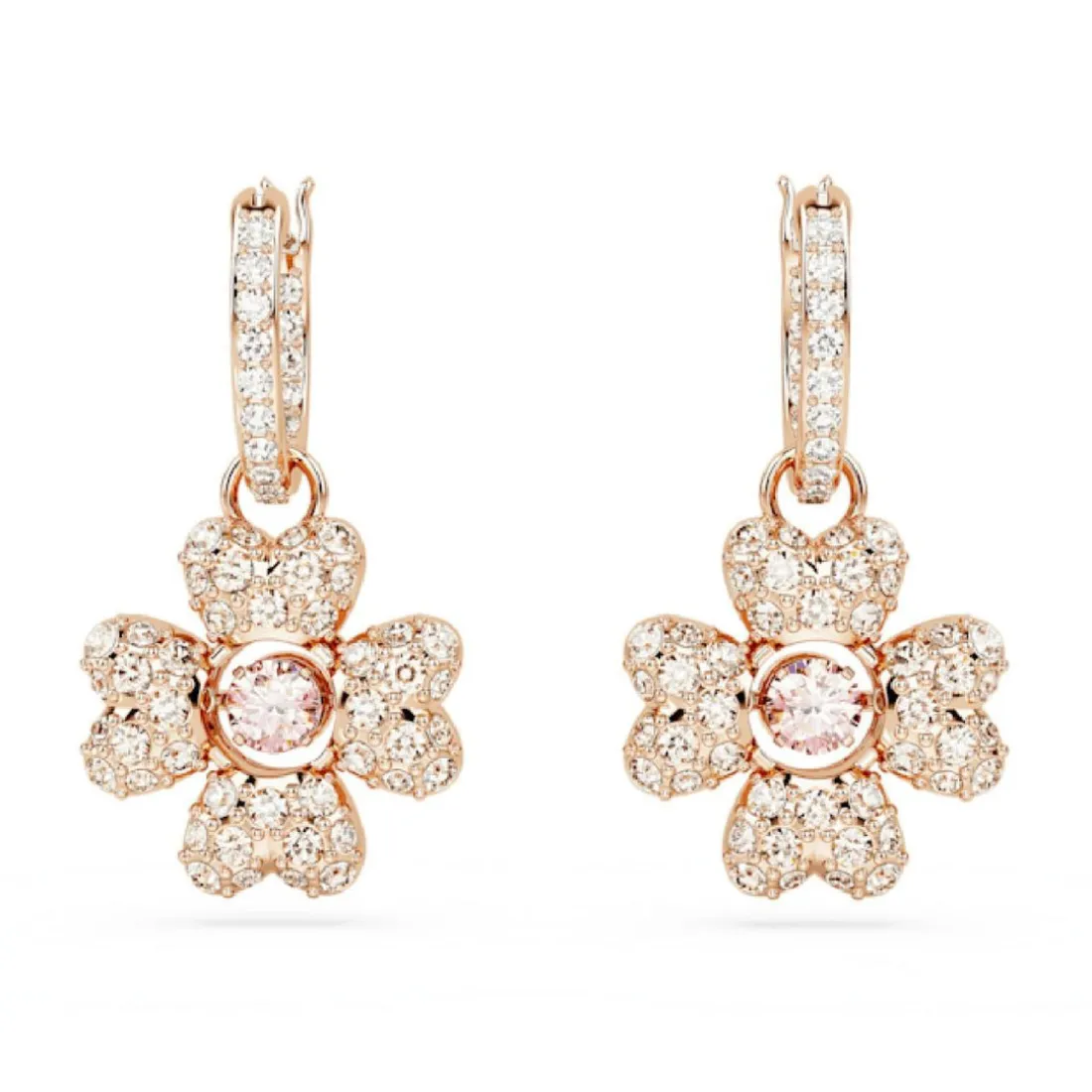 Boucles d'oreilles Swarovski Idyllia 5674212 - PE MN CZ Clover Silk/ROS