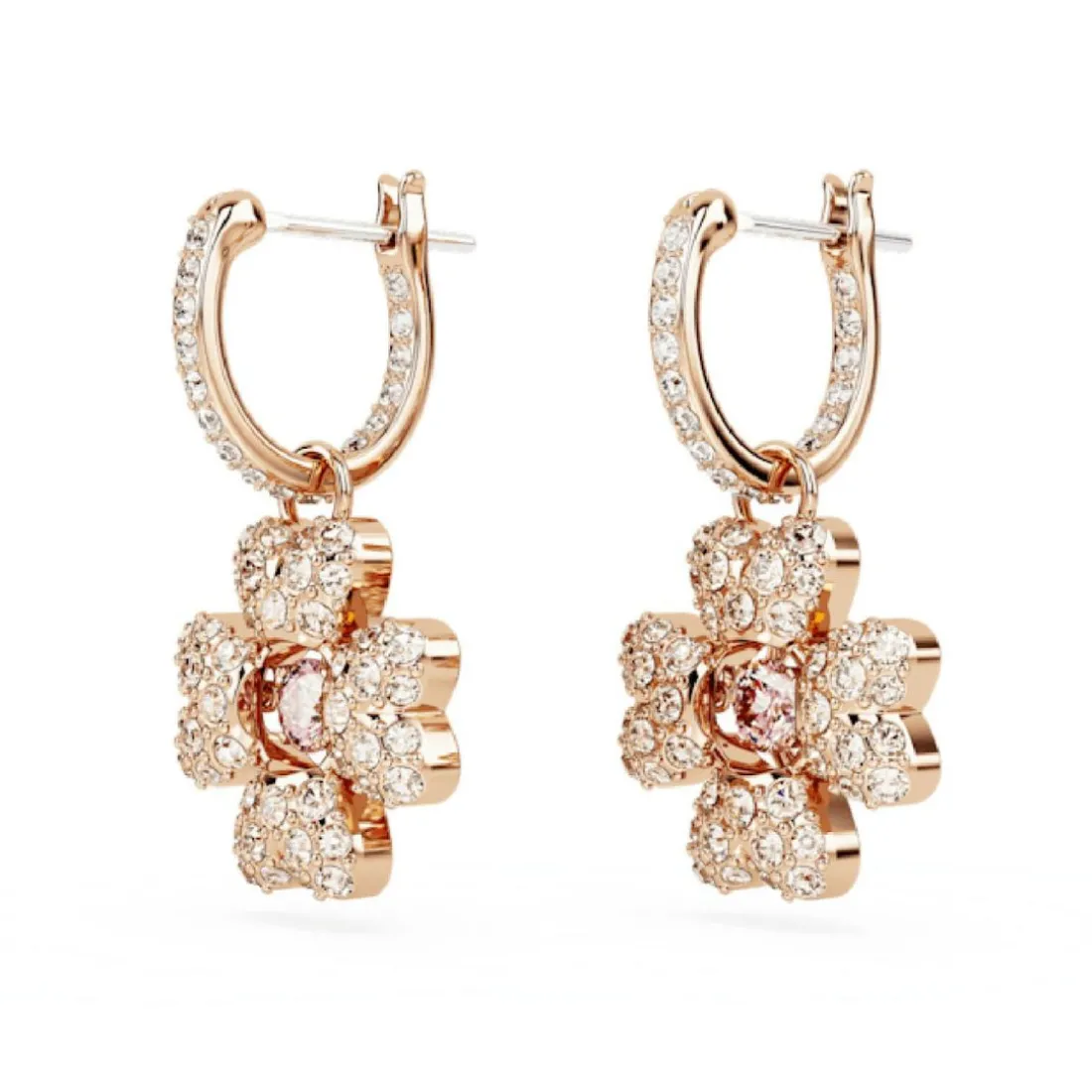 Boucles d'oreilles Swarovski Idyllia 5674212 - PE MN CZ Clover Silk/ROS