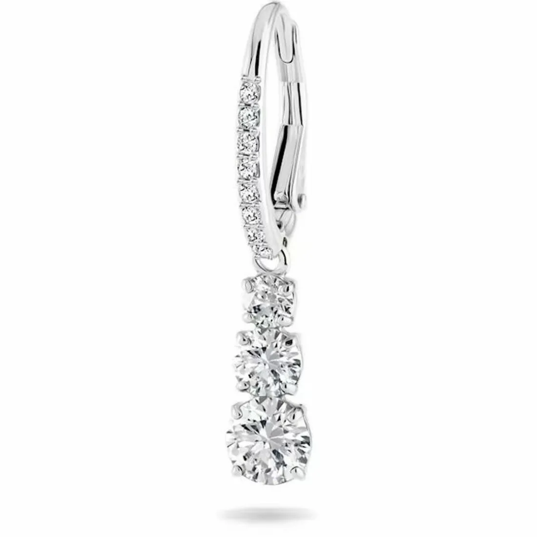 Boucles d'oreilles Swarovski Bijoux 5416155 - Acier Argenté Cristaux Swarovski Femme