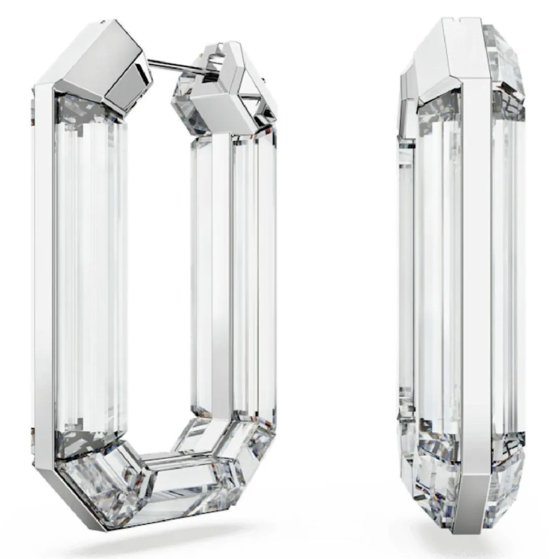 Boucles d'oreilles Swarovski Lucent 5671087 - PE WHI/RHS
