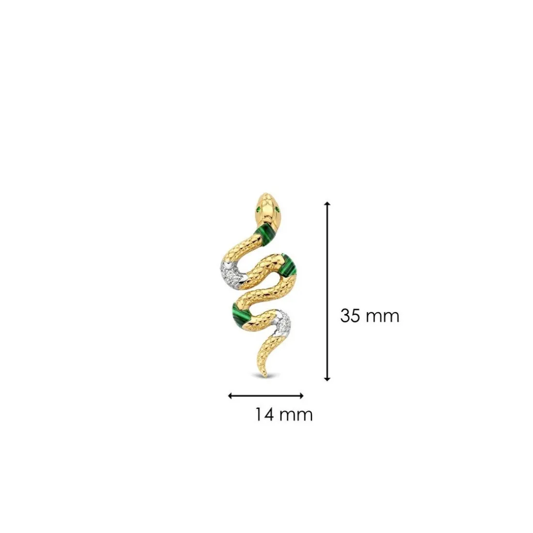 Boucles d'oreilles Ti Sento 7827EM-H - Argent, plaqué or