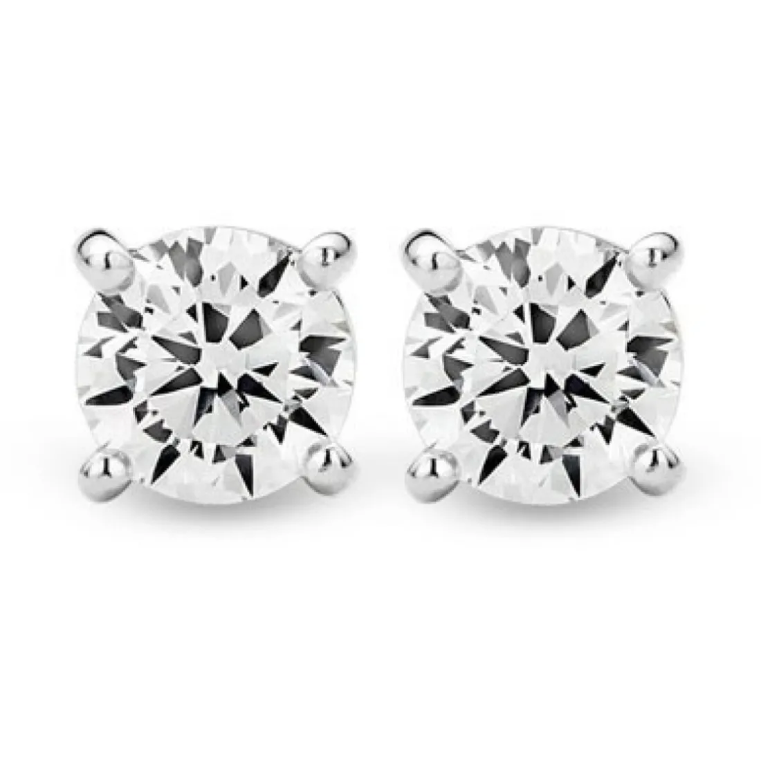 Boucles d'oreilles Ti Sento Femme 7319ZI - Boucles d'oreilles Clous Transparents Argent