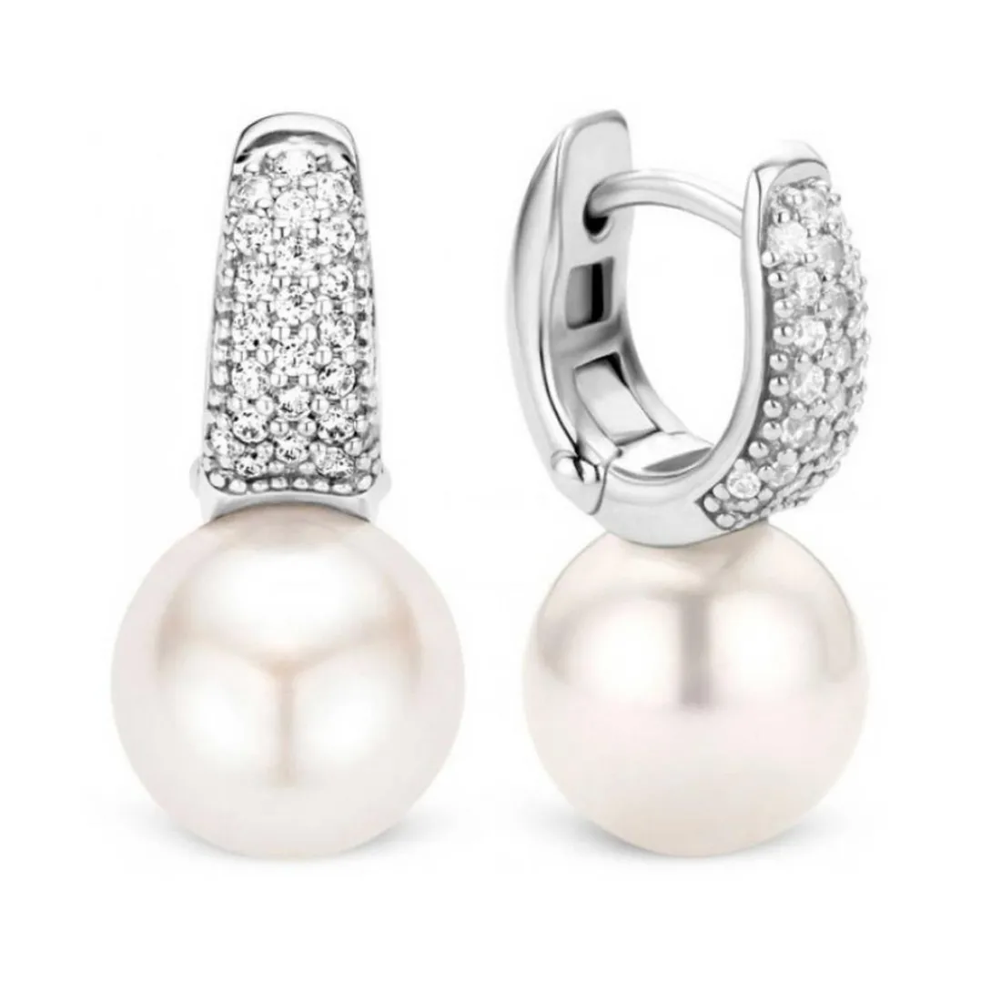 Boucles d'oreilles Ti Sento Liberation 7750PW - Boucles d'oreilles Argent Perles Blanches Femme