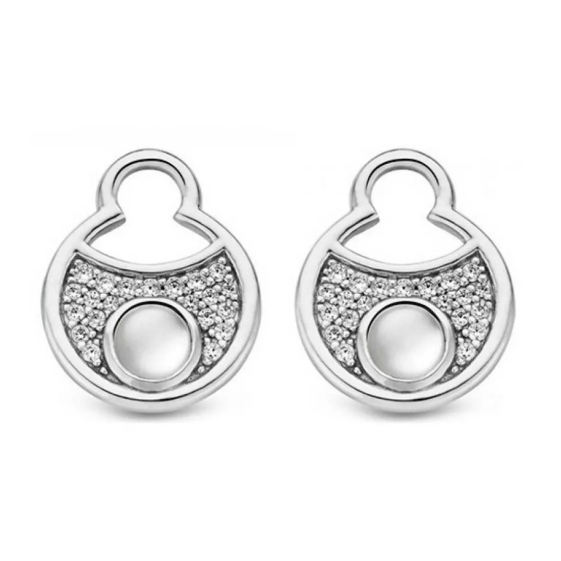Boucles d'oreilles Ti Sento 9188MW - Boucles d'oreilles Acier Argentées Femme