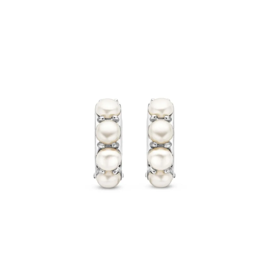 Boucles D'Oreilles Ti Sento - 7962PW Argent Rhodié Et Perles Synthétiques
