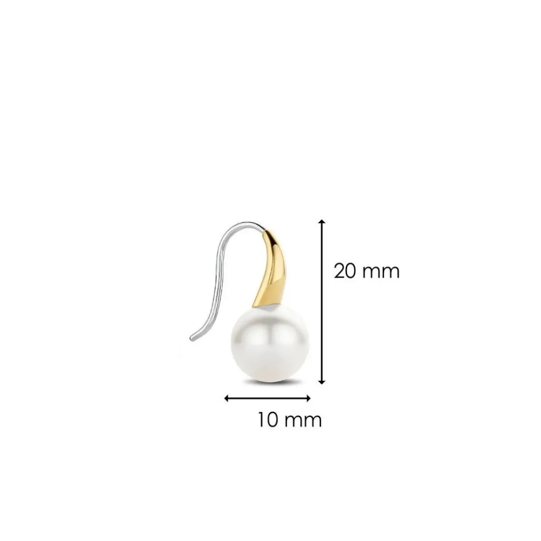 Boucles d'oreilles Ti Sento 7849PW-H - Argent, plaqué or