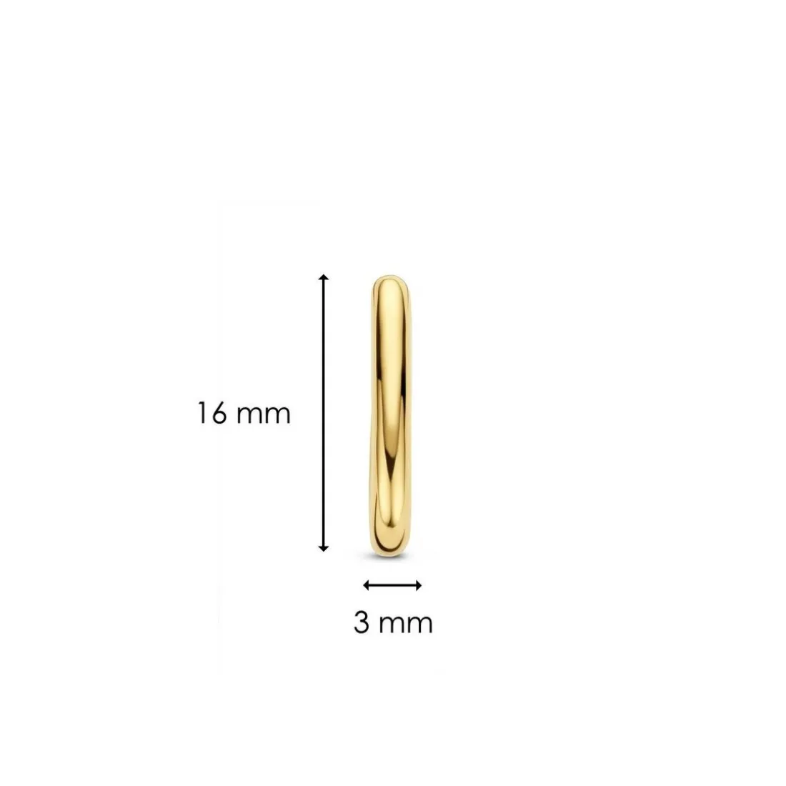Boucles d'oreilles Ti Sento 7901SY-H - argent, plaqué or
