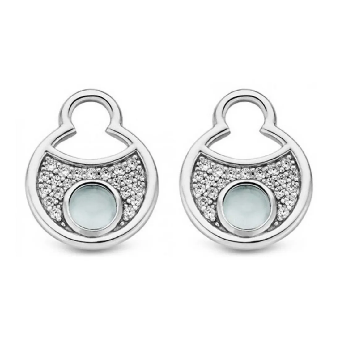 Boucles d'oreilles Ti Sento 9188WL - Boucles d'oreilles Acier Argentées Femme