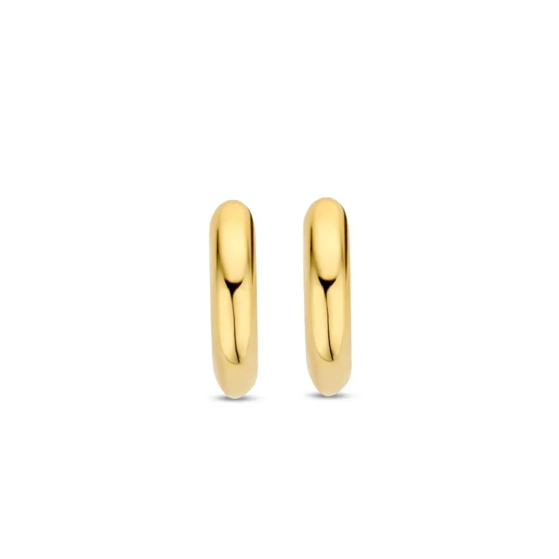 Boucles D'Oreilles Ti Sento - 7954YS Argent Doré Anneaux Et Pavage
