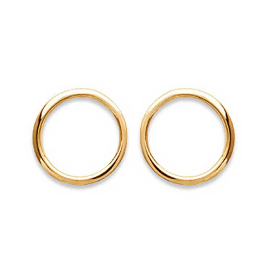Boucles oreilles anneau plaqué or Maison de la Bijouterie Y5Y3Z00
