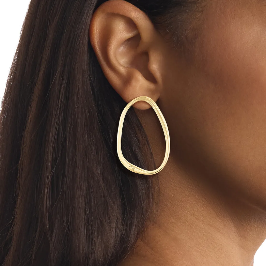 Boucles oreilles Calvin Klein Elongated Drops - 35000451 Acier Doré
