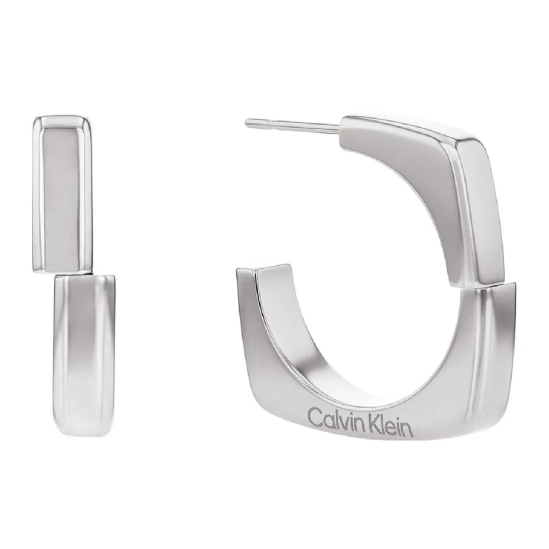 Boucles oreilles Calvin Klein Bold Metals - 35000557 Acier Argent