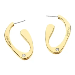 Boucles oreilles Calvin Klein Bijoux Harmonious Connection Sculptural - 35000688 Acier Doré