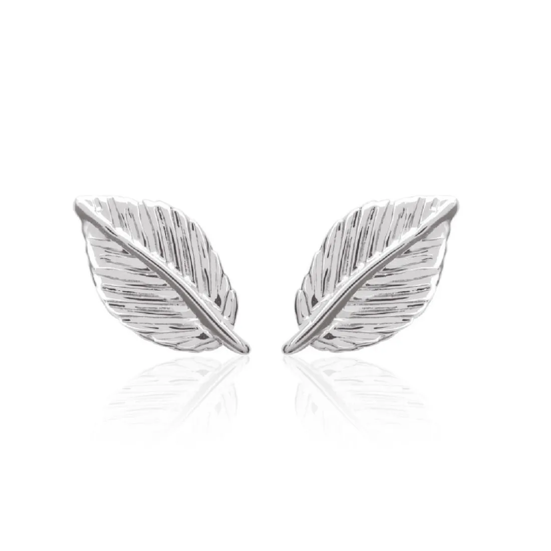 Boucles oreilles fantaisie feuille Argent Maison de la Bijouterie W54WZ00