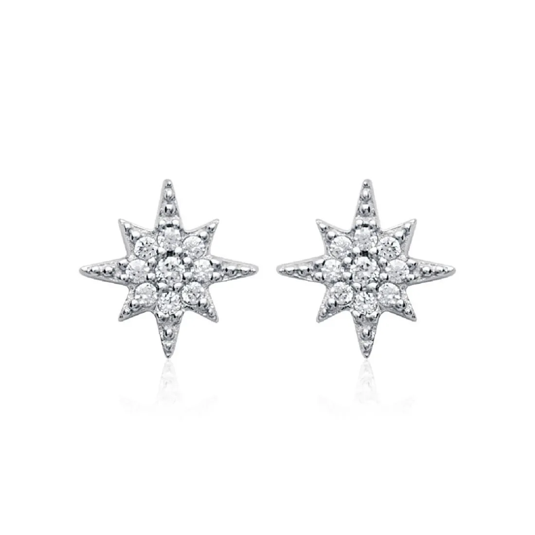 Boucles oreilles fantaisie étoile oxyde et argent Maison de la Bijouterie Z53YVZ0