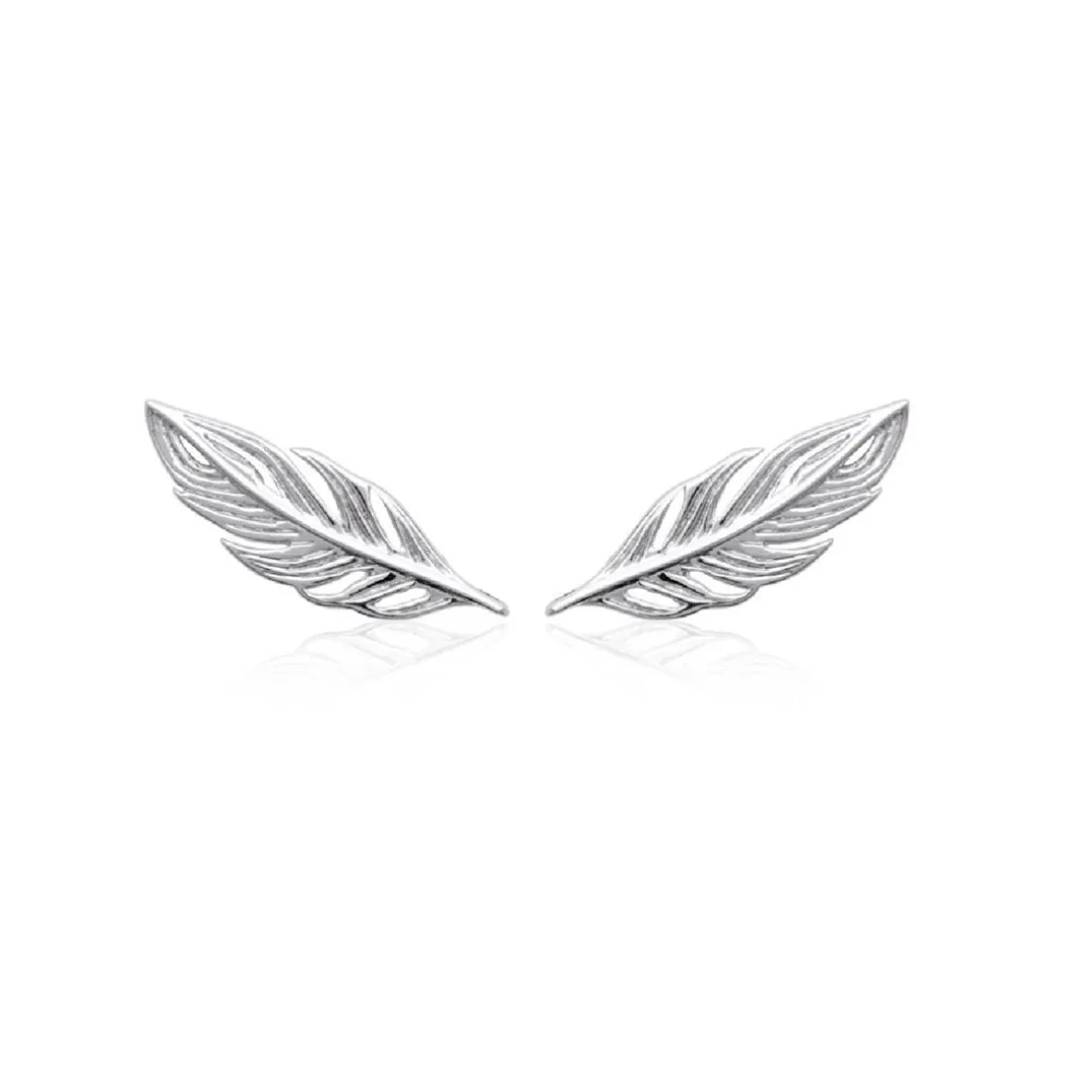Boucles oreilles femme plume Argent Maison de la Bijouterie W5YWZ00