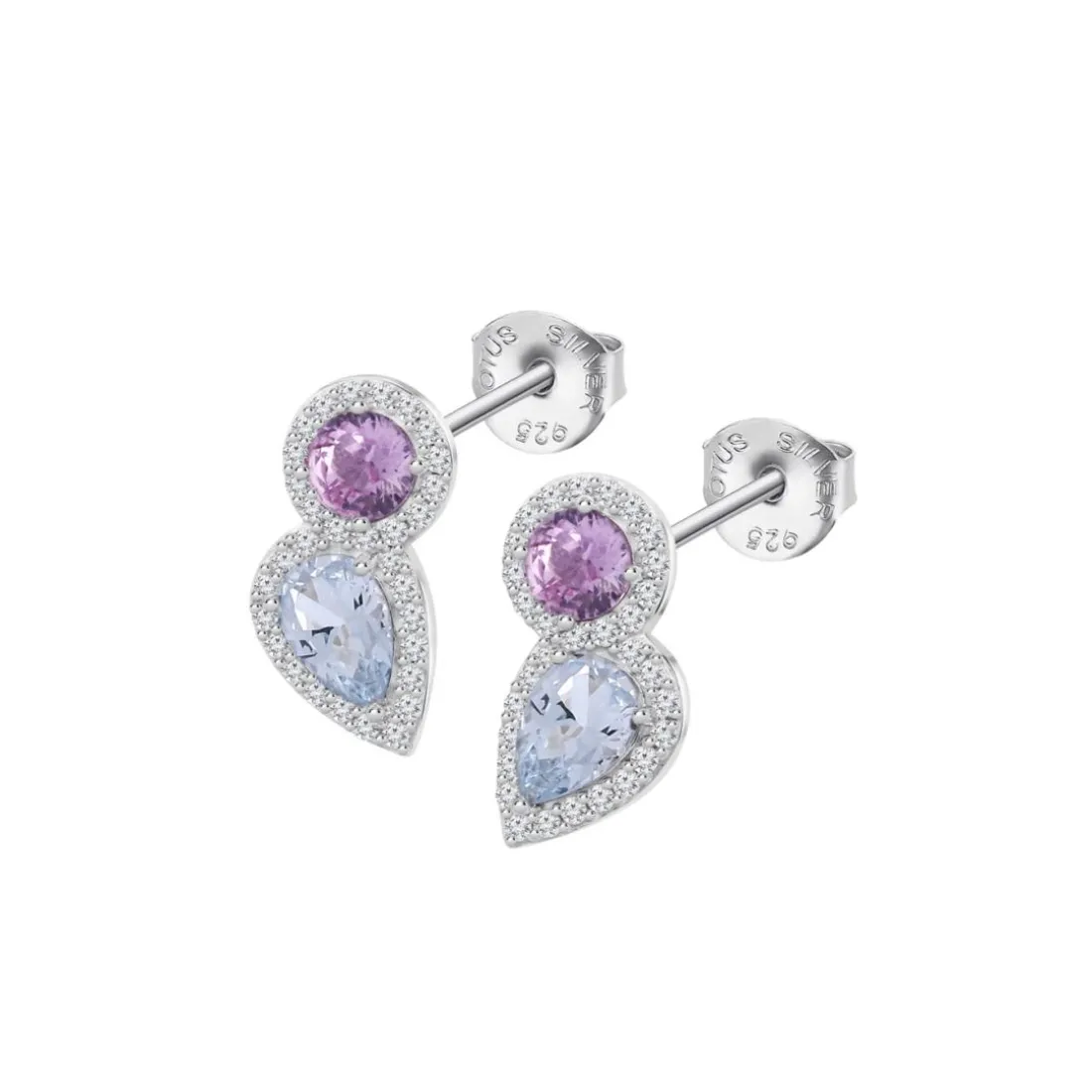 Boucles oreilles Lotus Silver Colors - LP3841-4-1