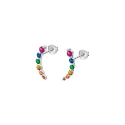 Boucles oreilles Lotus Silver Rainbow LP3389-4-3 Argent Multicolore
