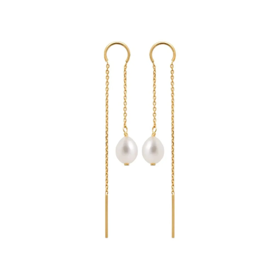 Boucles oreilles perles de culture plaqué or Maison de la Bijouterie Y3030W0Z4
