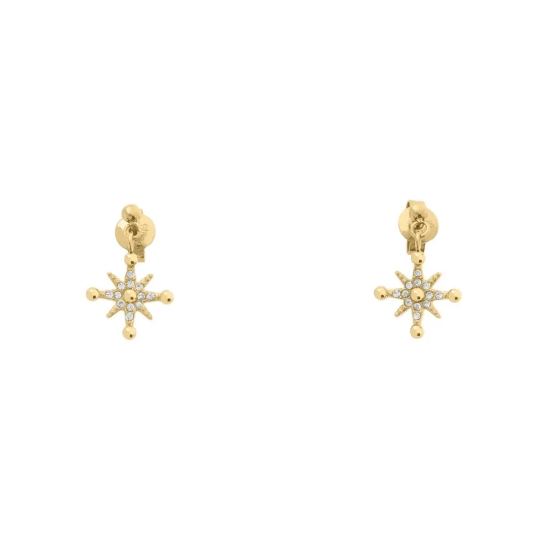 Boucles oreilles Pierre Lannier Bijoux Persea - BJ21A2211 Acier Doré