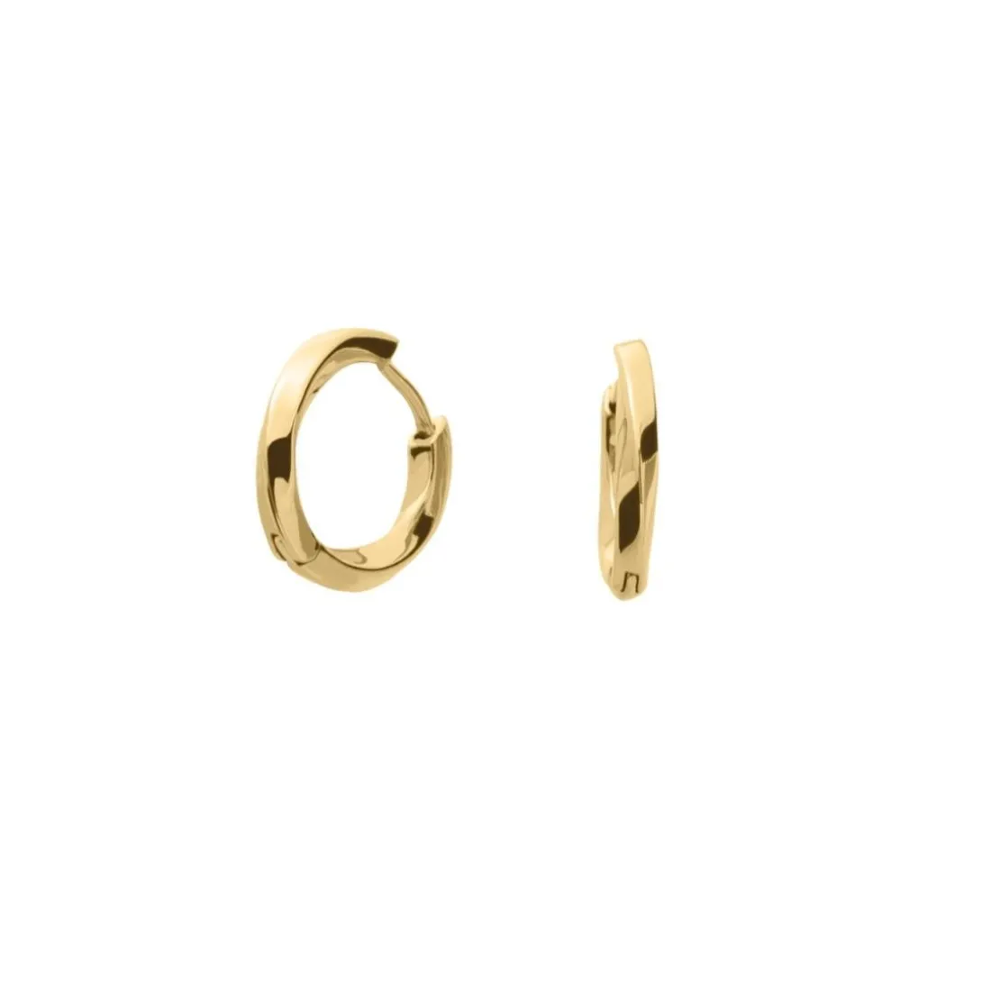 Boucles oreilles Pierre Lannier Bijoux Entasis - BJ20A6201 Acier Doré