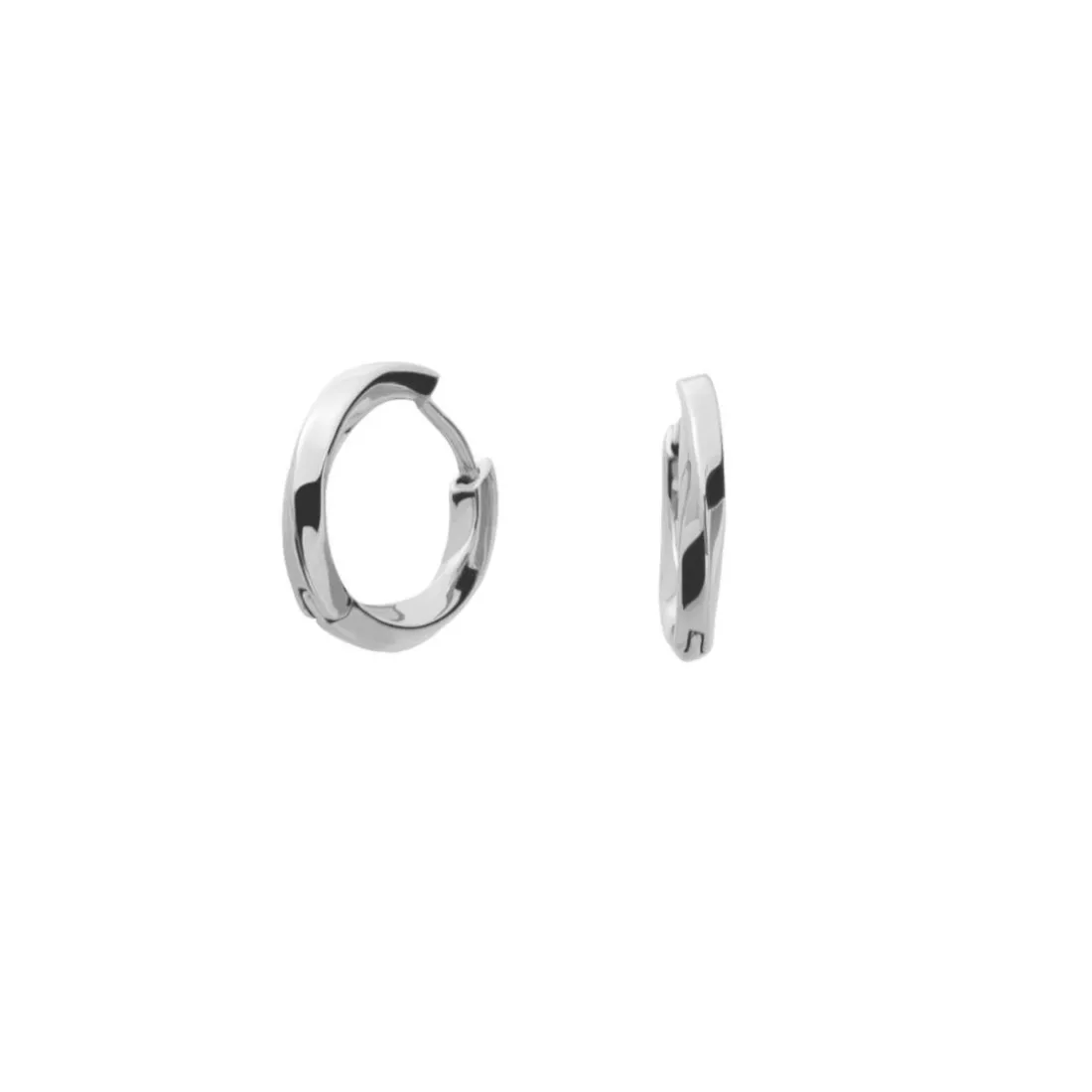 Boucles oreilles Pierre Lannier Bijoux Entasis - BJ20A6101 Acier Argent