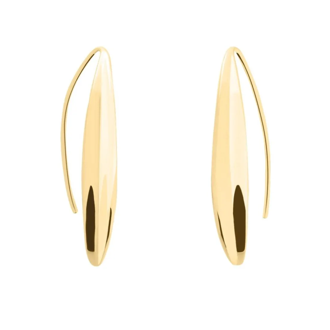 Boucles oreilles Pierre Lannier Bijoux Entasis - BJ20A2201 Acier Doré