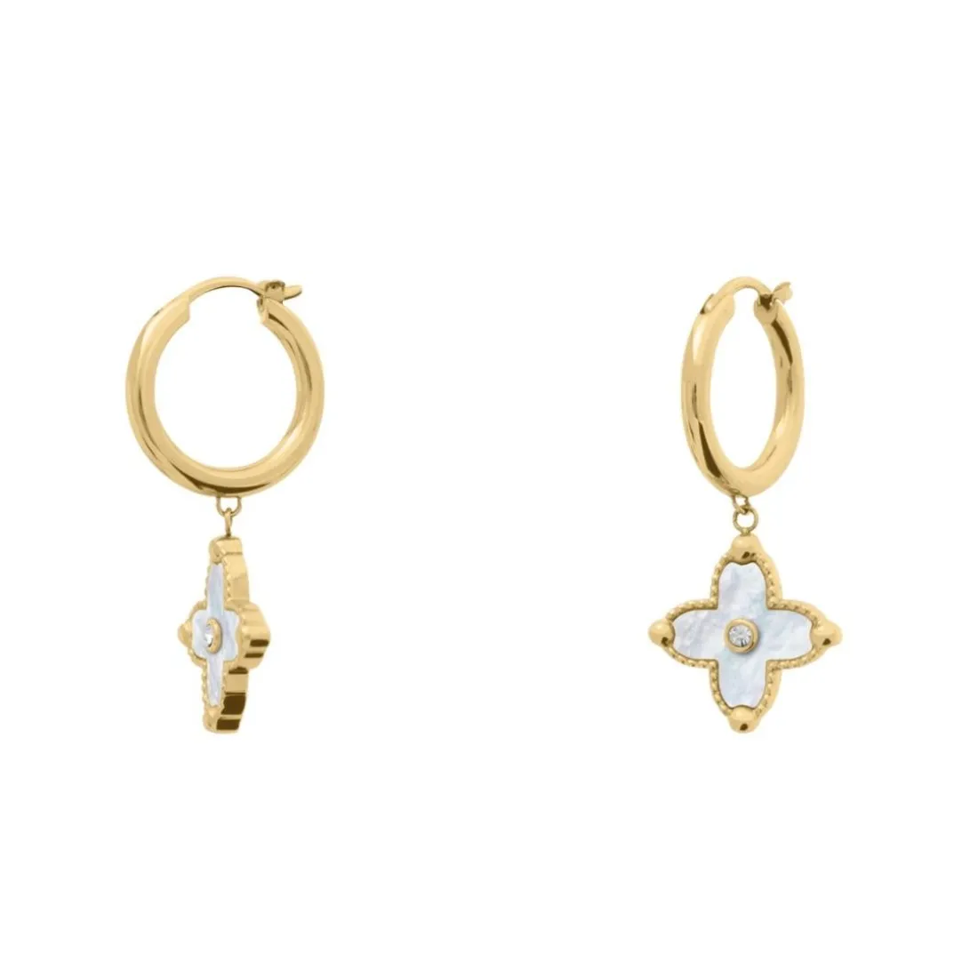 Boucles oreilles Pierre Lannier Bijoux Rubya - BJ23A6211 Acier Doré